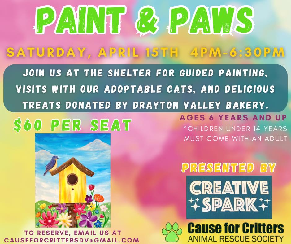 Paint & Paws: Paint Night at Cause for Critters