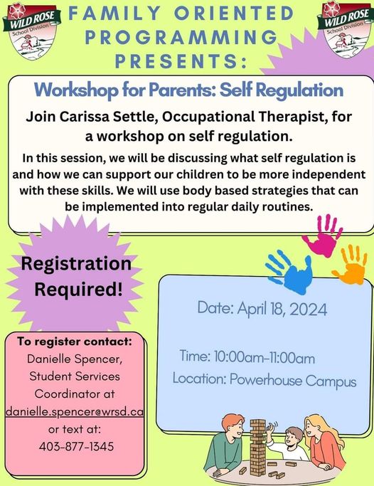 Family Oriented Programming Presents: Workshop for Parents: Self Regulation