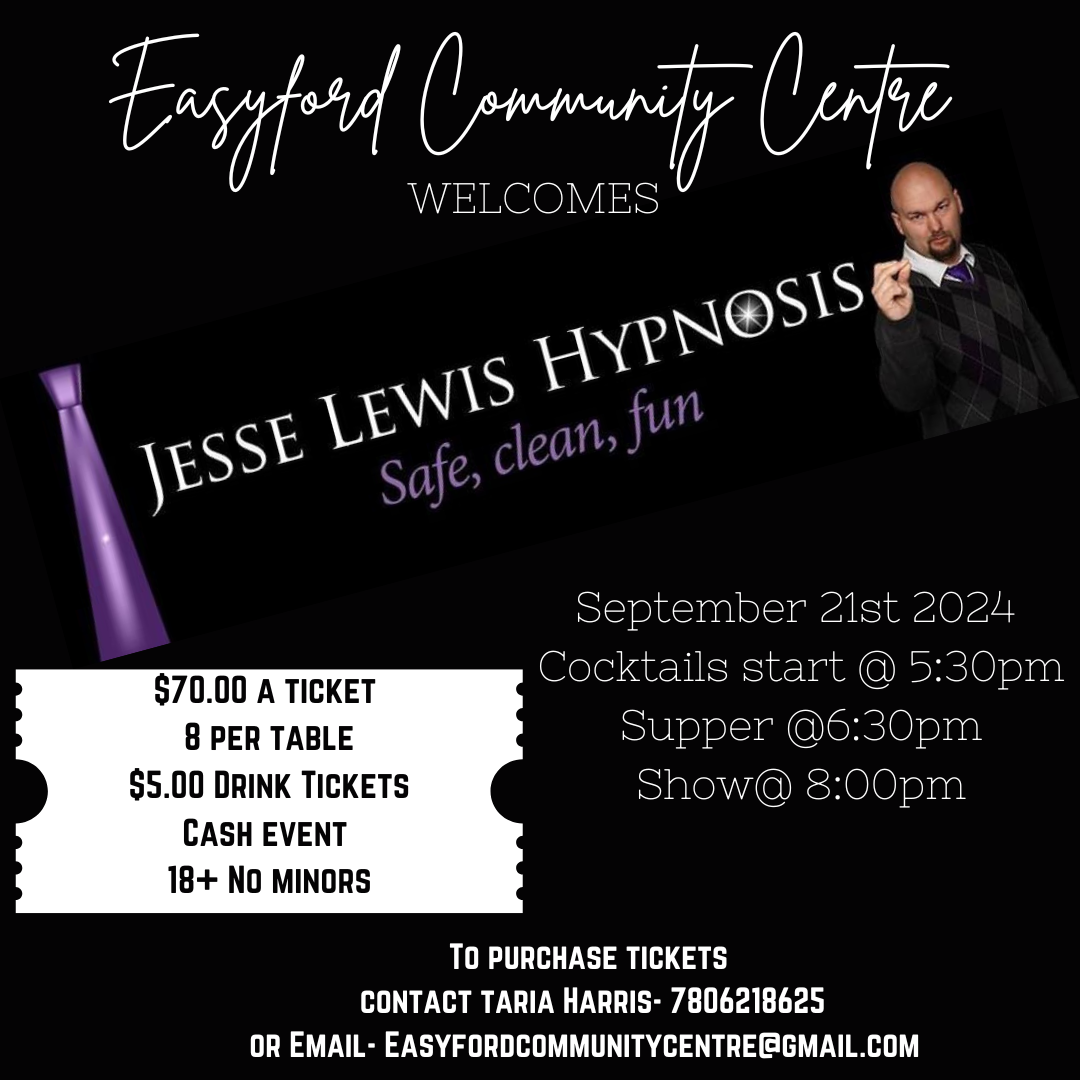 Jesse Lewis Hypnosis @ Easyford Community Centre