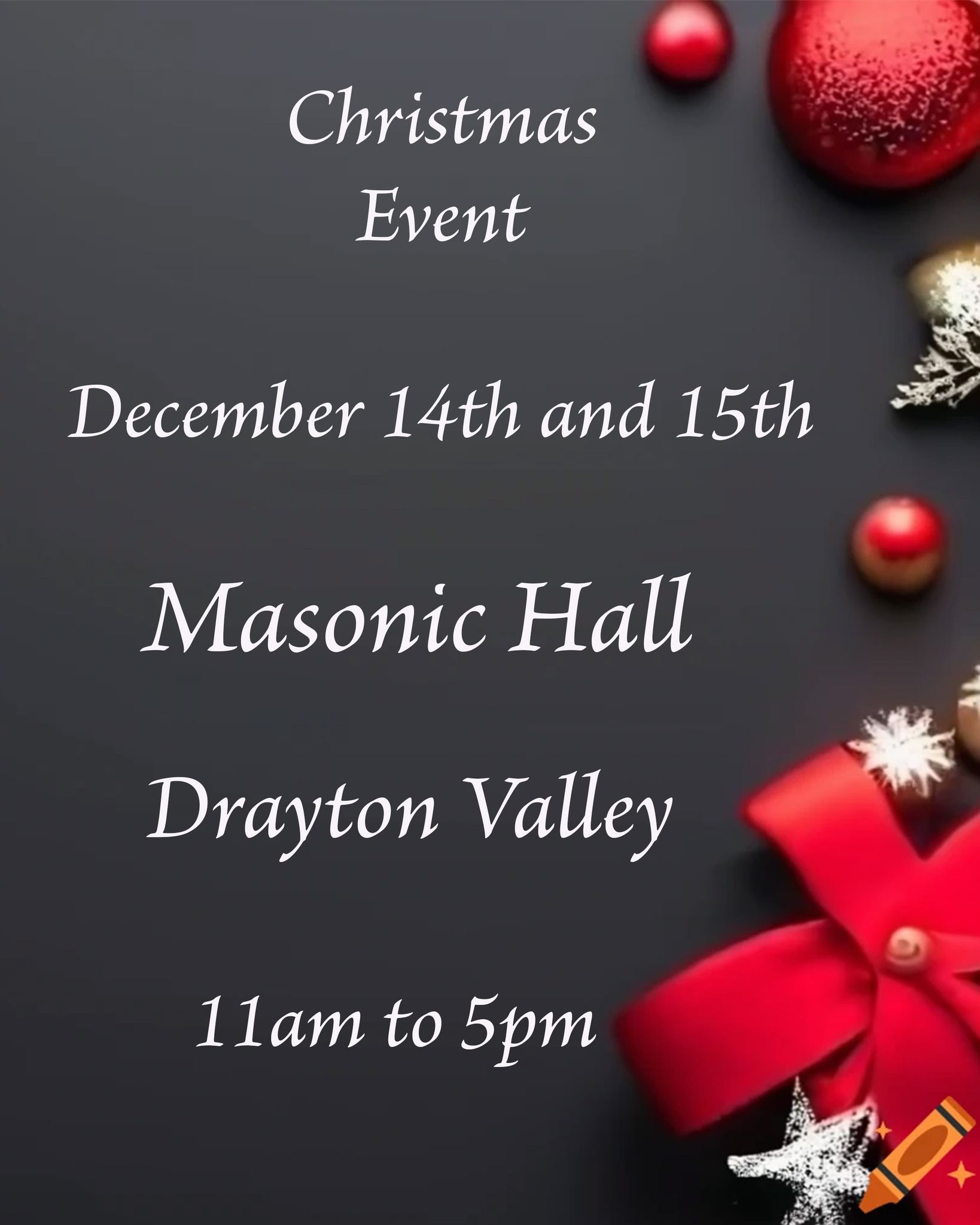 Christmas Event at Masonic Hall