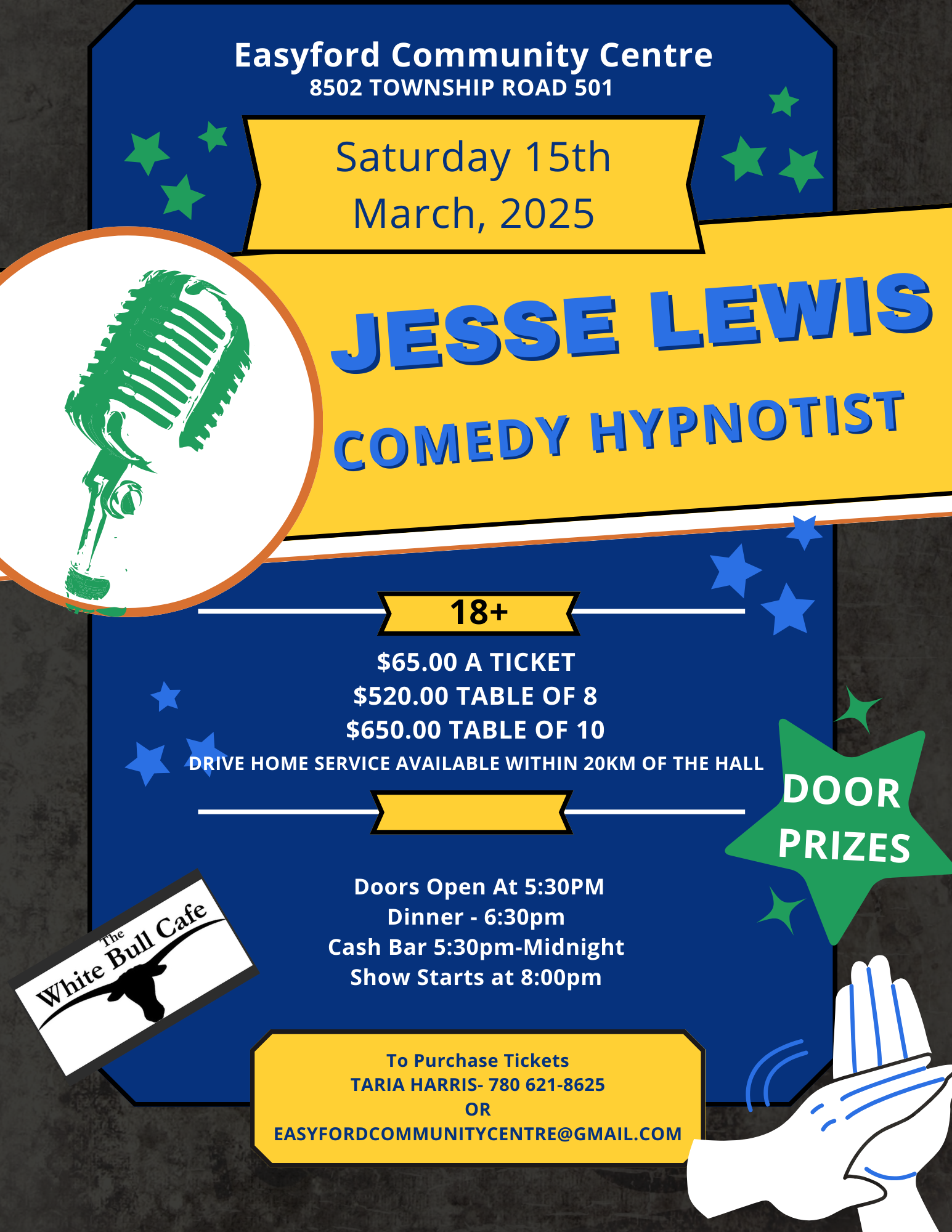 Jesse Lewis Comedy Hypnotist @ Easyford Community Centre