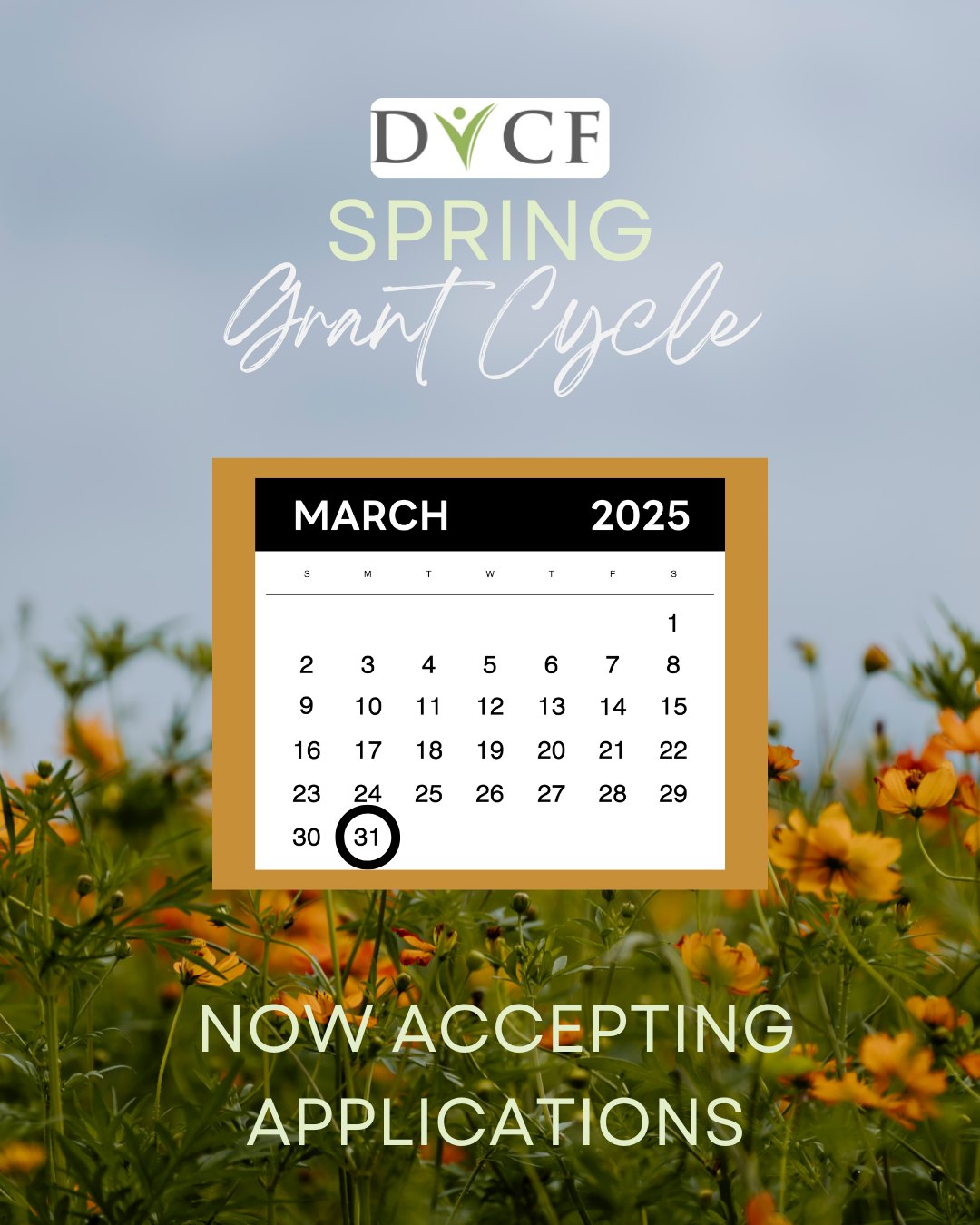 Spring Grant Cycle Deadline