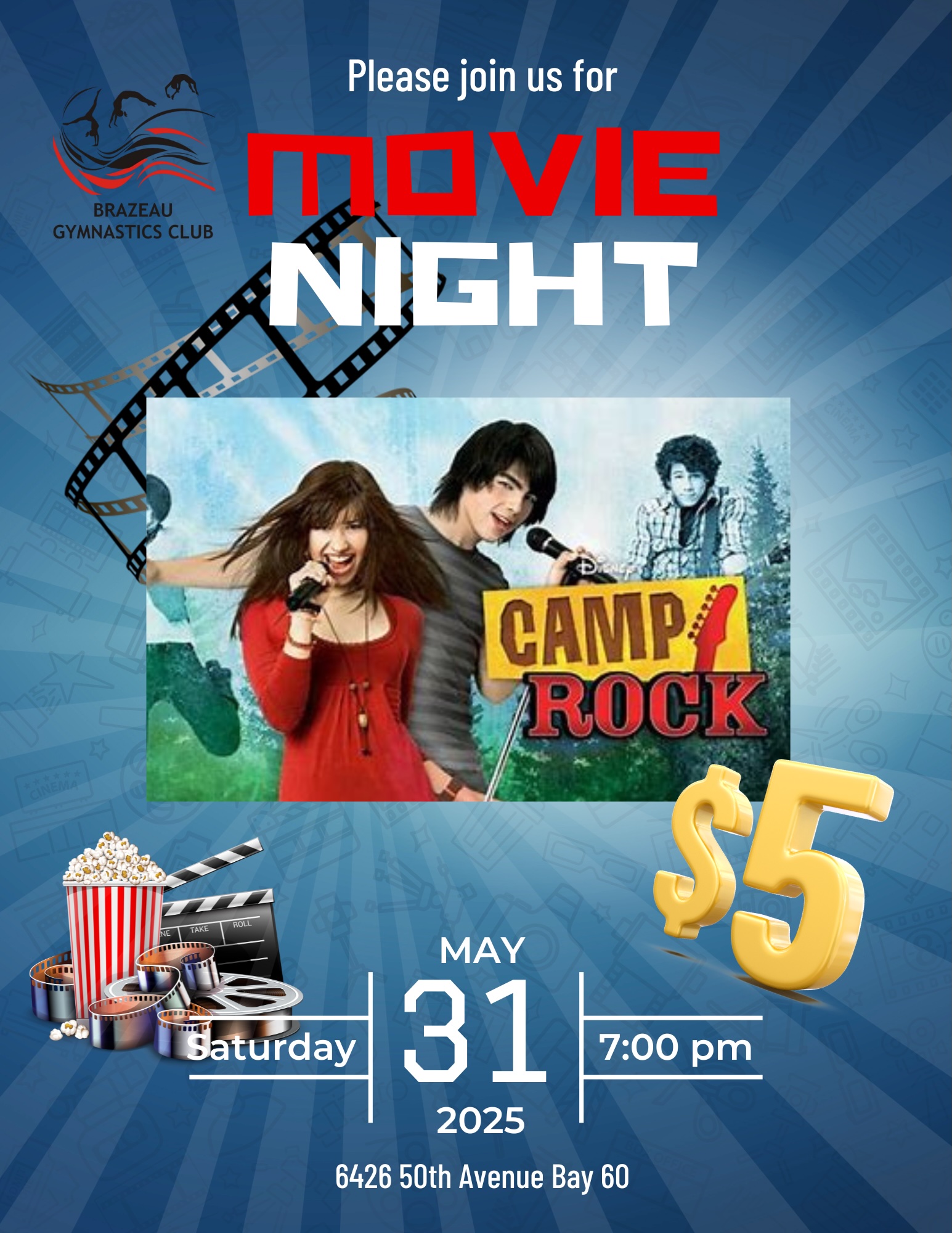 Movie Night @ Brazeau gymnastics club