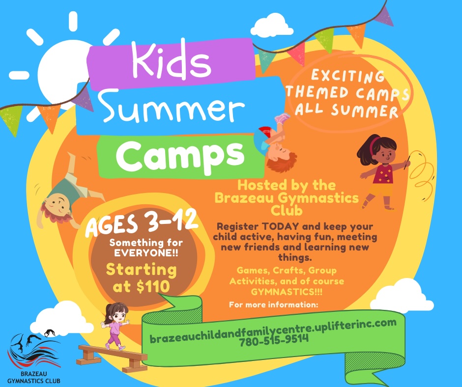 Kids Summer Camps Registration Deadline @ Brazeau Gymnastics Club